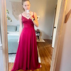 David’s Bridal Crepe Back Bridesmaid dress